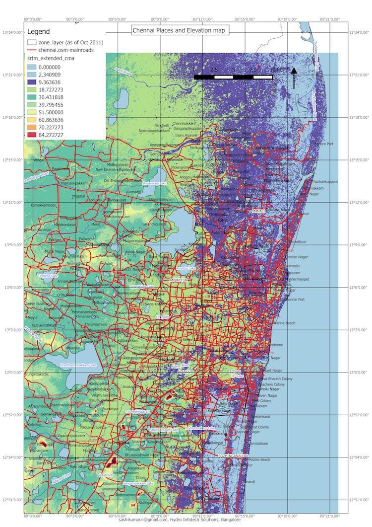 baha mapa ng Chennai