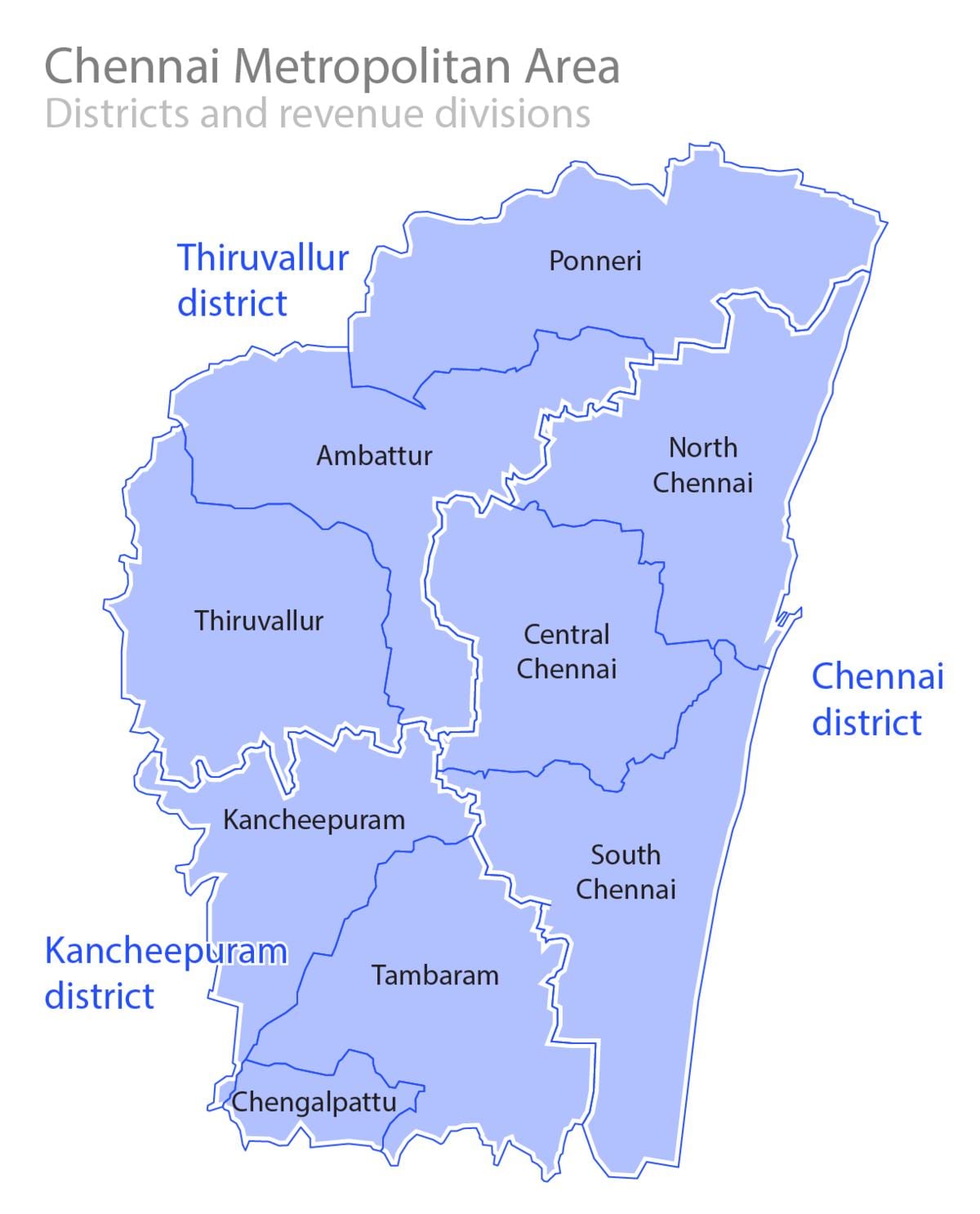 Chennai limitasyon mapa