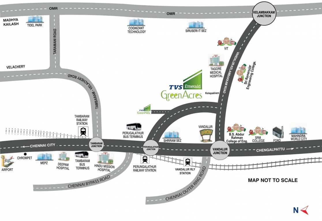 mapa ng Chennai Perungalathur