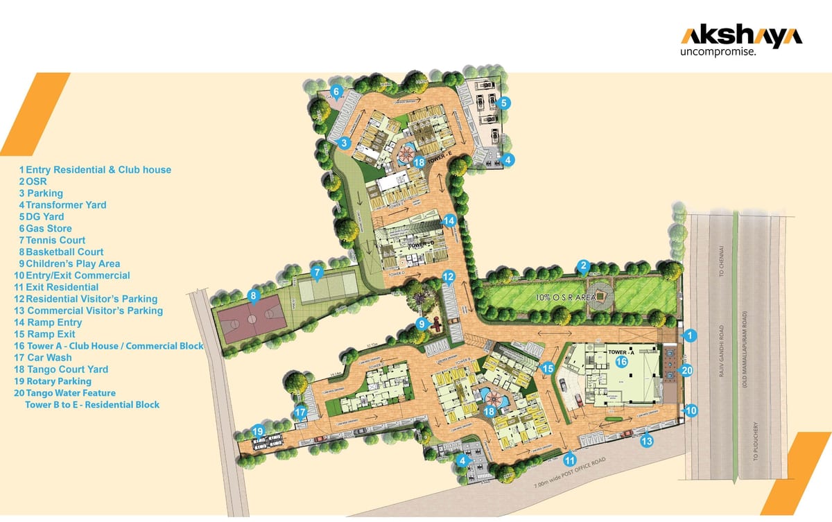 mapa ng Thoraipakkam Chennai