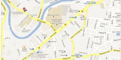 Anna Salai sa Chennai mapa