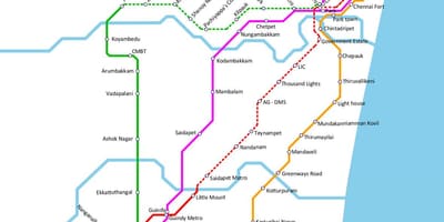 Mapa ng Chennai anna Nagar