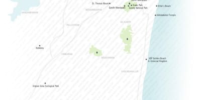 Chennai marina beach mapa