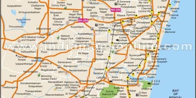 Chennai lungsod sa buong mapa
