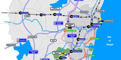 Mapa ng Chennai lawa