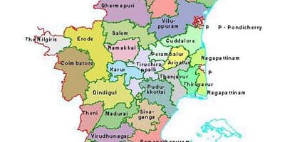 Mapa ng Chennai, Tamil Nadu