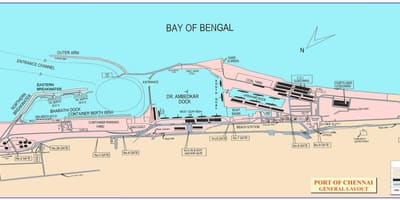 Mapa ng Chennai port