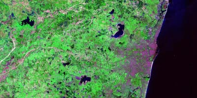 Satellite mapa ng Chennai