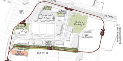 Mapa ng DLF Chennai