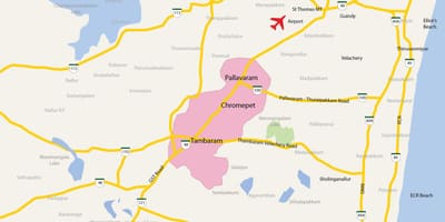 Mapa ng Tambaram Chennai